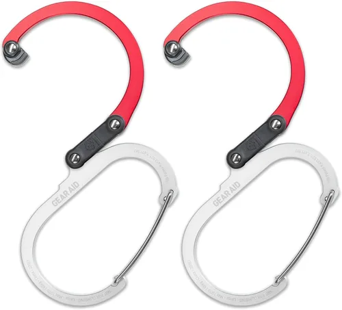 Miniatura 15 de GEAR AID HEROCLIP - Mosquetón pequeño con clip y gancho para colgar bolsos, bolsos, linternas, cochecitos, herramientas, cascos, botellas de agua