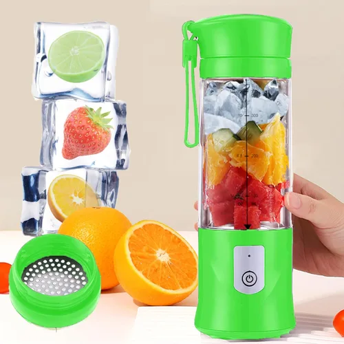 Licuadora personal para batidos y batidos, licuadora portátil, mini máquina mezcladora de jugo pequeña para cocina, oficina, gimnasio, 4000 mAh
