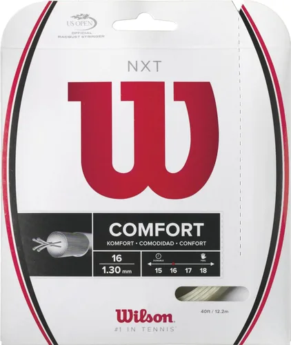Miniatura 14 de Cuerda de tenis Wilson NXT - Juego y carrete de 200 m Blanco