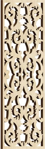 Miniatura 127 de Meadville Paneles decorativos de pared de madera con calado, 9 3/8 pulgadas de ancho x 24 3/8 pulgadas de alto x 1/4 de alto, aliso