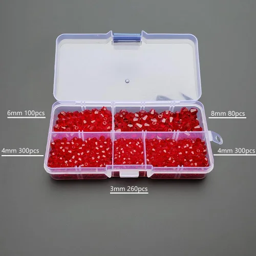 Miniatura 2 de Cuentas de vidrio de bicono negro para hacer joyas, cuentas espaciadoras de cristal facetadas para pulseras, collares, aretes
