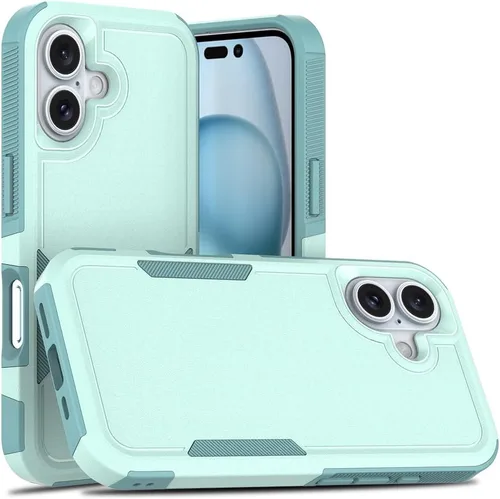Miniatura 45 de Funda WOGROO para iPhone 8 Plus, iPhone 7 Plus de 5.5 pulgadas, funda protectora para teléfono a prueba de golpes, fuerte y duradera, color negro