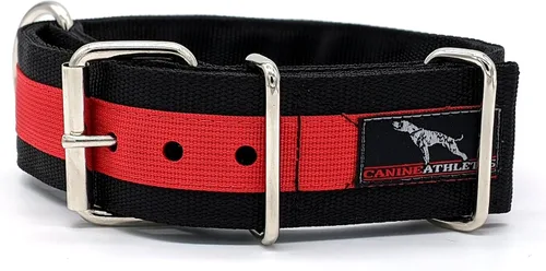 Miniatura 8 de Canine Athletes 2" Pro-HD - Collar para perro de trabajo resistente de 5 capas, extra fuerte, duradero (negro/verde oliva, XXL)
