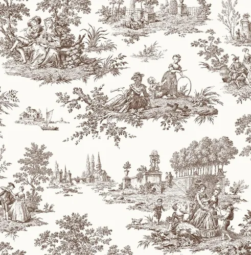 Miniatura 10 de NextWall Chateau Toile - Papel tapiz autoadhesivo (azul marino)