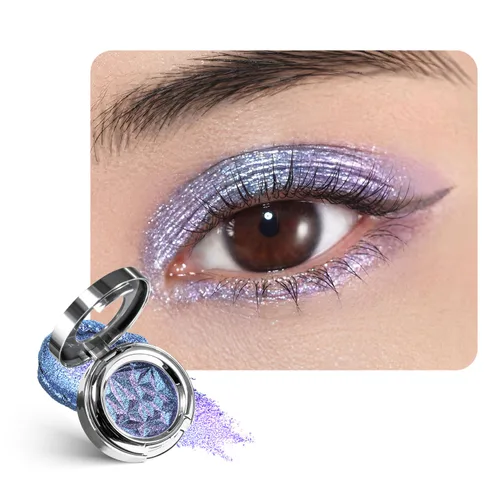 Miniatura 22 de CHARMACY Sombra de ojos multicromática con purpurina, sombra de ojos brillante con pigmentación intensa, sombra de ojos con acabado duocromático