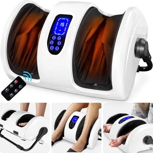 Best Choice Products Masajeador de pies Shiatsu calentado para aliviar el dolor, fascitis plantar, neuropatía, circulación sanguínea con diseño