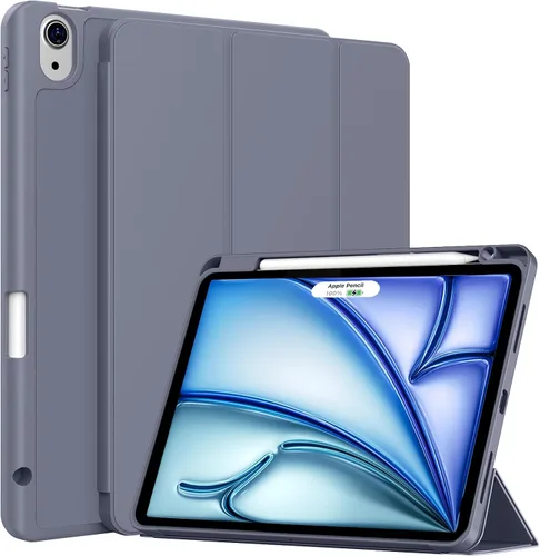 Miniatura 11 de Funda para iPad Air de 11 pulgadas M4/M3/M2 2026/2025/2024, iPad Air 5/4 (2022/2020 5ª/4ª generación de 10.9 pulgadas) con soporte para lápiz, Rosa