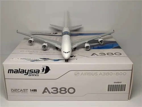 Miniatura 3 de JC Wings Malaysia Airlines para Airbus A380 9M-MNE 1/400 DIECAST modelo preconstruido
