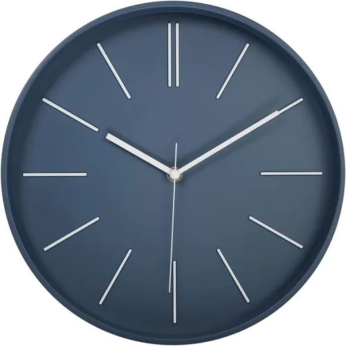 zyzamay Reloj de pared moderno, reloj de pared 3D redondo brillante de 12 pulgadas, fácil de leer, silencioso sin tictac, funciona con pilas para