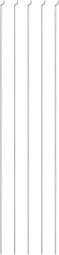 Miniatura 4 de uxcell Piezas de acero de 0.059 in x 11.811 in (12 pulgadas) para reemplazo de barras de empuje y tracción en Z (paquete de 5)
