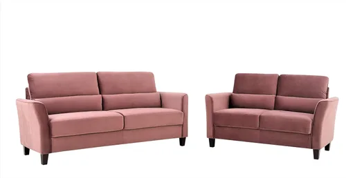 Miniatura 10 de Container Furniture Direct Stoughton - Sofá biplaza tapizado moderno de mediados de siglo con brazos inclinados para sala de estar, 57.88 pulgadas