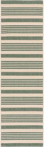 Miniatura 72 de SAFAVIEH Courtyard Collection - Alfombra decorativa, 2.3 x 5 pies, beige y verde oscuro, para interior/exterior, resistente a la intemperie
