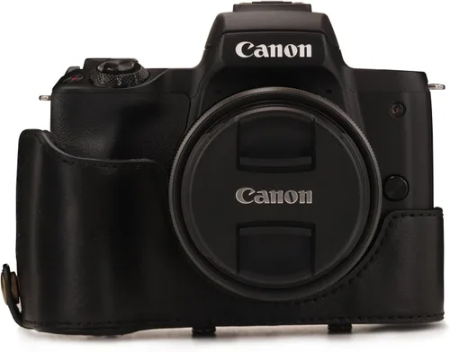 Miniatura 5 de MegaGear Canon EOS M50 - Funda de piel sintética para cámara, color negro