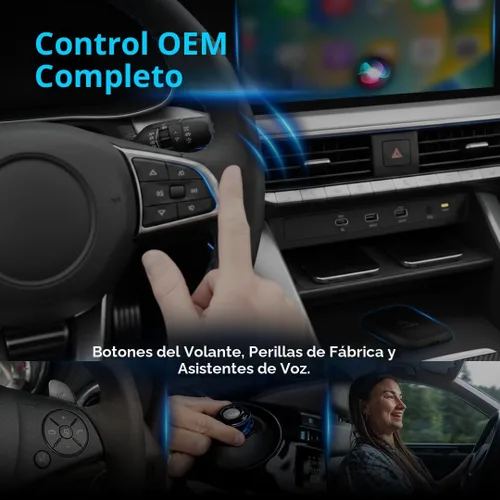 Miniatura 4 de AutoSky AI Box Lite – Adaptador inalámbrico para CarPlay y Android Auto para CarPlay de fábrica (2016+) – Soporta transmisión de YouTube y Netflix