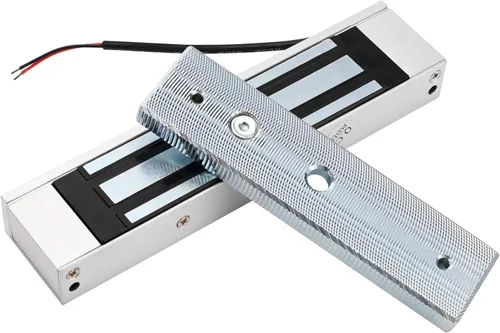 Miniatura 2 de Cerradura electromagnética eléctrica de 180 kg 350 libras de fuerza de retención, electroimán de 12V, modo seguro NC, puerta única para sistema