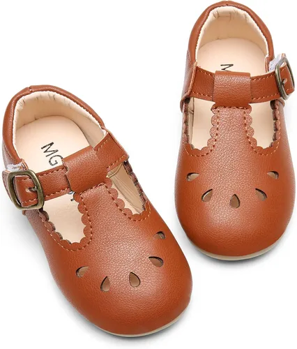Miniatura 3 de DADAWEN - Zapatos de correa de vestir planos para niña, clásicos, para usar con el uniforme escolar