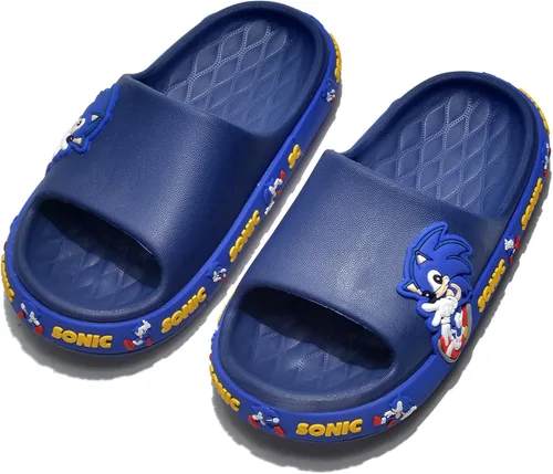 Miniatura 3 de Hzucikan Pantuflas para niños, bonitas pantuflas antideslizantes, cómodas y ligeras, adecuadas para interiores y exteriores, playa, piscina, duchas