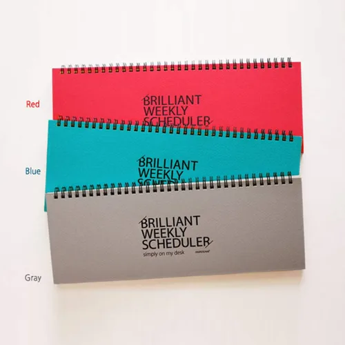 Miniatura 9 de PAPERIAN Brilliant 2021 - Agenda semanal sin fecha con alambre azul (12 x 4.4 pulgadas)