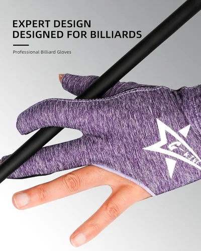 Miniatura 34 de KONLLEN Billiards Gloves for Left Hand/Right Hand L/XL Pool Gloves Professional Non-Slip Adjustable Breathable Snooker Gloves Popular Sizes for Men