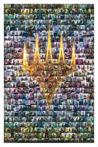 Miniatura 12 de Trends International Magic: The Gathering - Póster de collage de pared, 14.725 x 22.375 pulgadas, versión enmarcada de madera de granero