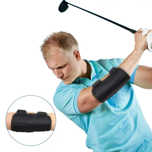 Miniatura 7 de Codo de ayuda para entrenamiento de swing de golf, entrenador de swing de golf, ayuda de entrenamiento de golf de brazo recto con notificaciones
