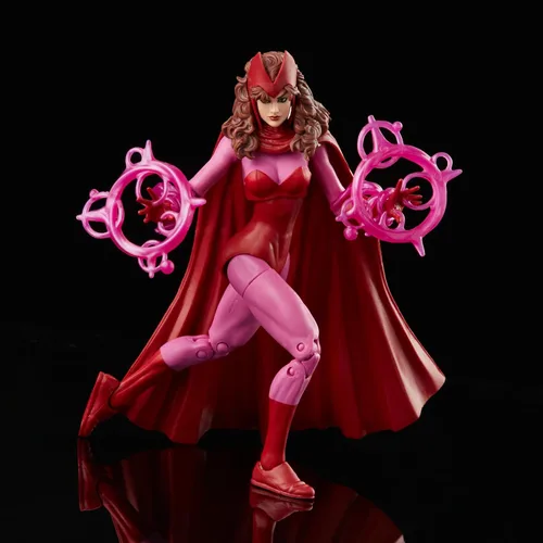 Miniatura 7 de Marvel Legends Series Scarlet Witch - Figura de acción de embalaje retro de 6 pulgadas, 4 accesorios