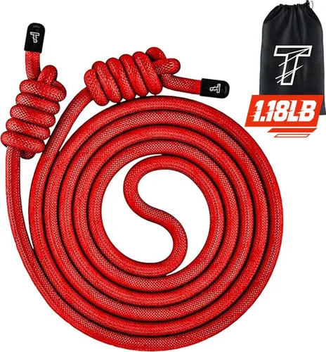 Miniatura 6 de Flow Rope Exercise Jump Rope For Fitness, Working Out, Flow with 9 Ft Adjustable Double Woven Workout Rope For Men, Women, Beginners' Training