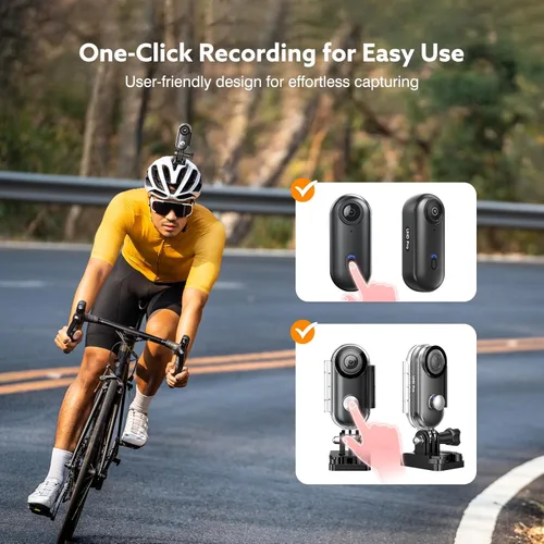 Miniatura 6 de Z10 - Cámara de acción 4K, cámara deportiva portátil de 256GB con estuche impermeable, clip magnético y accesorios de montaje rápido, cámara