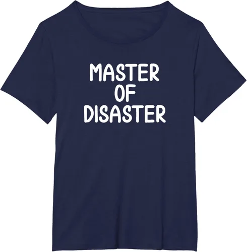 Miniatura 16 de Camiseta divertida con texto en inglés "Master Of Disaster