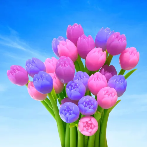 Bolígrafos de flores que cambian de color, paquete de 30 bolígrafos creativos de tinta de gel para la escuela, hogar, oficina, papelería, regalo