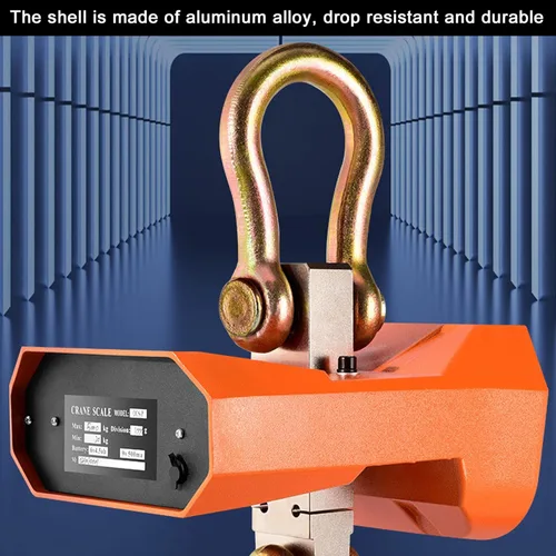 Miniatura 5 de Báscula industrial para grúa, 6,613.9 lbs, 6600 libras, báscula colgante con pantalla digital industrial resistente con control remoto, gancho