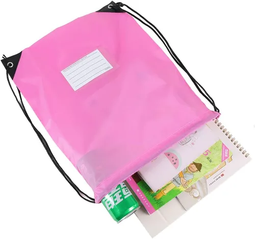 Miniatura 4 de CODOBON Paquete de 20 bolsas con cordón, mochila de cuerda de dibujo a granel, bolsa de bricolaje para gimnasio, deportes, bolsa para mujeres