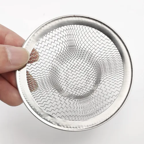 Miniatura 5 de 50 coladores de malla para fregadero, 2.75 pulgadas superior/1 pulgada de acero inoxidable, trampa de filtro de cesta inclinada, colador de drenaje