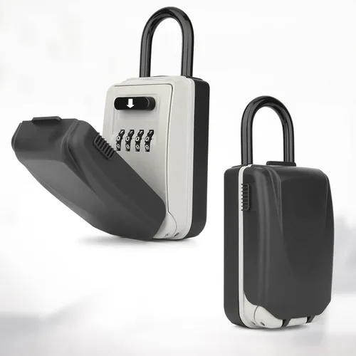 Miniatura 6 de Caja de bloqueo de llave para exteriores, caja de seguridad para llaves de casa, caja de seguridad para llaves para almacenamiento de llaves al aire