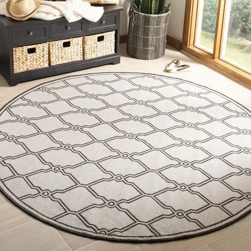 Miniatura 14 de SAFAVIEH Alfombra lavable para exteriores Linden Collection - 8 x 10 pies, crema y azul, no desprende pelusa y fácil de limpiar, ideal para patio