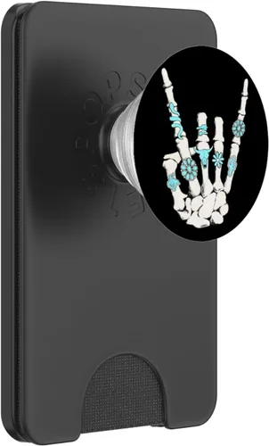 Miniatura 7 de Western Rock On Skeleton American Rodeo Cowboy Regalos divertidos PopSockets Estándar PopGrip