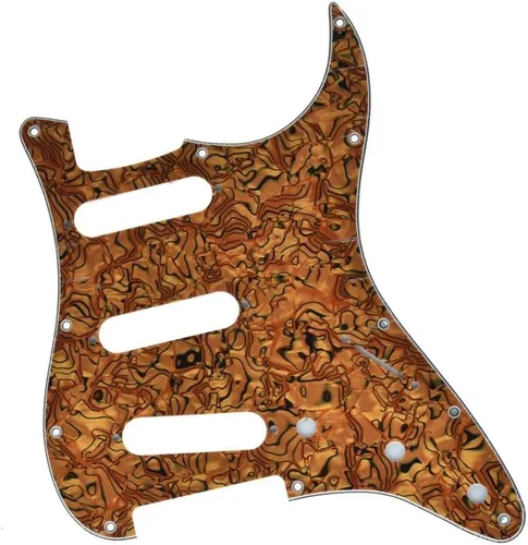 Miniatura 28 de KAISH - Golpeador de 11 agujeros estilo ST/Strat, SSS, para Stratocaster de EE. UU./México, perla de abulón