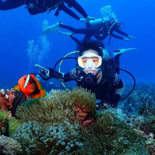 Miniatura 7 de Nami - Máscara de buceo individual sin marco, vista panorámica, UV disponible, buceo, pesca submarina, máscara de snorkel para adultos