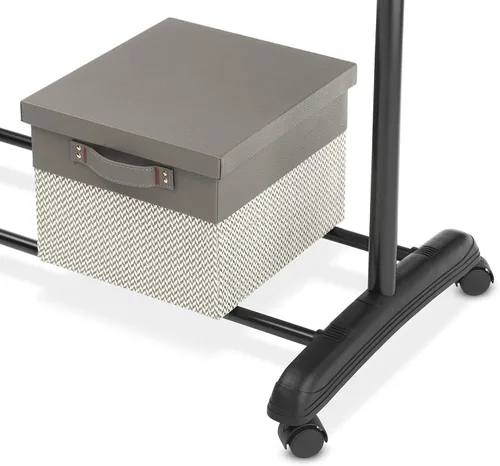 Miniatura 5 de Estante ajustable para prendas de Whitmor, 6024-3539, colección blanca Negro y cromo - 18.5 x 33 x 66 pulgadas