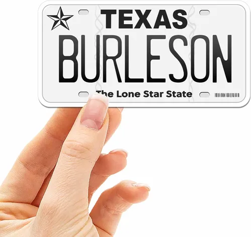 Miniatura 5 de Calcomanía para placa de matrícula de Texas, elige entre más de 50 ciudades de TX, calcomanía para parachoques de Texas para automóvil, calcomanías