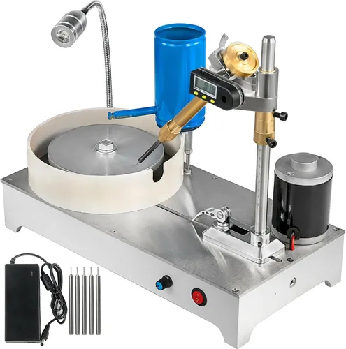 Dzhot51 Gem faceting máquina pulidora joyería herramienta Jade Flat Grinder 110V-240V 120W (manipulador de pantalla digital)