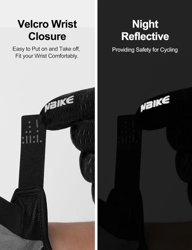 Miniatura 5 de INBIKE Guantes de ciclismo para bicicleta de carretera, guantes acolchados de gel con memoria para hombres y mujeres, guantes de ciclismo