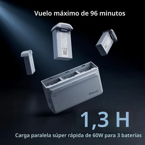 Miniatura 3 de Potensic ATOM Dron GPS de 3 ejes con cardán 4K, menos de 249g, 96 minutos de vuelo, transmisión máxima de 6KM, seguimiento visual, QuickShots