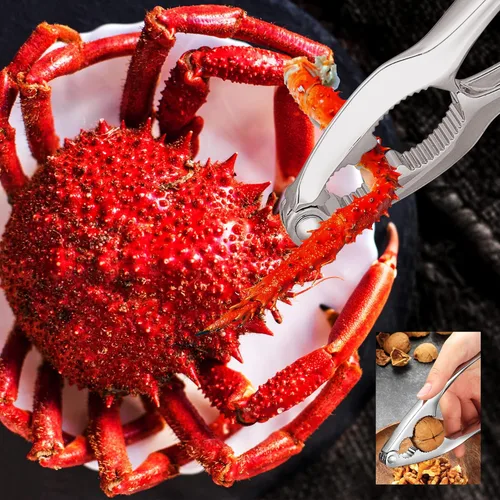 Miniatura 3 de Cascanueces y herramientas para cangrejo, juego de herramientas para mariscos de 27 piezas, incluye 8 cascanueces para patas de cangrejo, 8