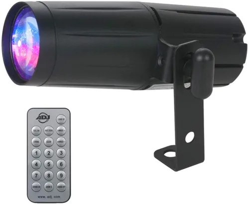 ADJ Productos PINSPOT LED Quad DMX 8 WATT Quad Color