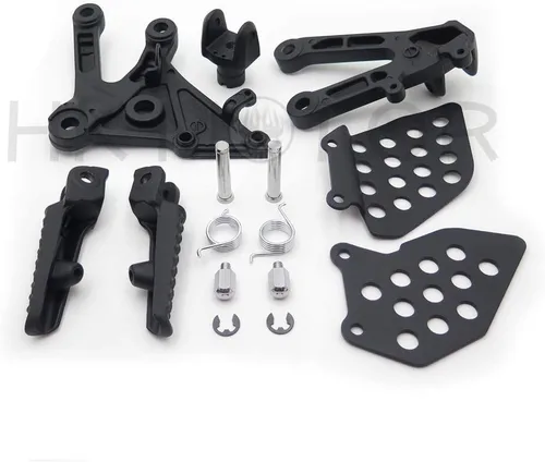 Miniatura 3 de HONGK - Soporte de clavijas de pie delantero negro compatible con Cbr600Rr 2003 2004 2005 2006 [B01C0STRSU]