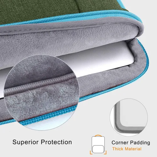 Miniatura 5 de Voova Funda para laptop de 15.6 pulgadas compatible con MacBook Air 15 M2/M3/M4, MacBook Pro 15/16, 15-16 pulgadas Hp, Lenovo Dell Acer, bolsa