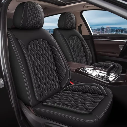 Miniatura 16 de DISUTOGO Fundas de asiento para Toyota 4Runner 2003-2024 2025: juego completo de fundas de asiento de automóvil impermeables de piel sintética
