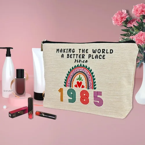 Miniatura 6 de ancpeany Regalos de cumpleaños número 41 para mujeres, ella, decoraciones de cumpleaños 41, bolsas de maquillaje, ideas de regalo para mamá, esposa