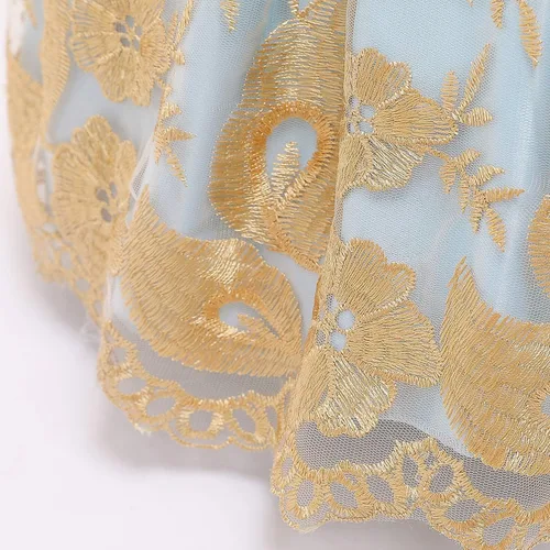 Miniatura 6 de NNJXD Vestido de princesa para bebé, con flores, para cumpleaños, bodas, fiestas